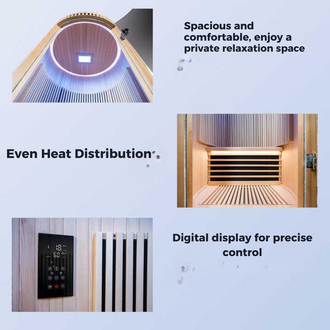 Aurora Duo Black Premium Edition – Infrarood Sauna Aurora Duo Black Premium Edition – Infrarood Sauna