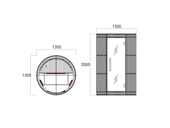 Aurora Duo Black Edition - Infrarood Sauna Aurora Duo Black Edition - Infrarood Sauna