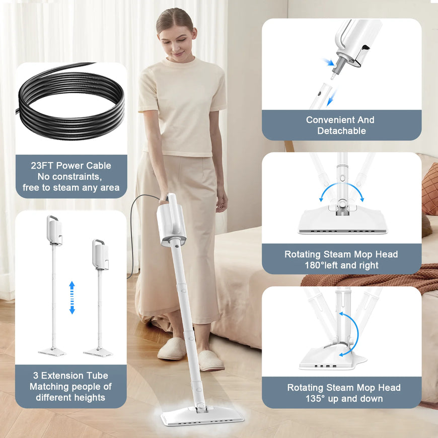 Cleanova One-up plus elektrische dweil / stoomreiniger